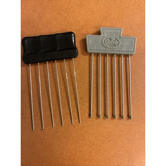 Goody Other - Vintage Goody Comfort Tip HAIR LIFT 80's Retro Stainless Hair Pick Gray + One